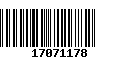 Código de Barras 17071178