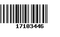 Código de Barras 17103446