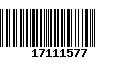 Código de Barras 17111577