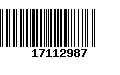 Código de Barras 17112987