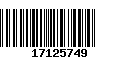 Código de Barras 17125749