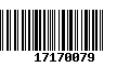 Código de Barras 17170079