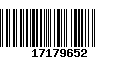 Código de Barras 17179652