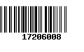 Código de Barras 17206008