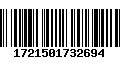 Código de Barras 1721501732694