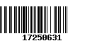 Código de Barras 17250631