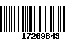 Código de Barras 17269643