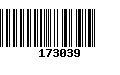 Código de Barras 173039