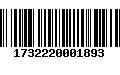 Código de Barras 1732220001893