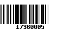 Código de Barras 17360005