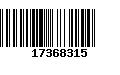 Código de Barras 17368315