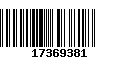 Código de Barras 17369381