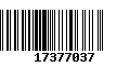 Código de Barras 17377037