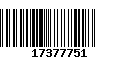 Código de Barras 17377751