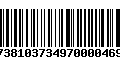 Código de Barras 17381037349700004693