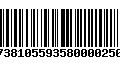 Código de Barras 17381055935800002509