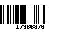 Código de Barras 17386876