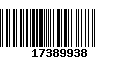 Código de Barras 17389938