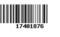 Código de Barras 17401876