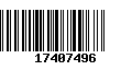 Código de Barras 17407496