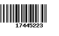 Código de Barras 17445223