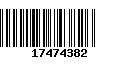 Código de Barras 17474382