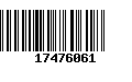 Código de Barras 17476061