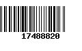 Código de Barras 17488820