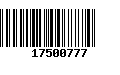 Código de Barras 17500777