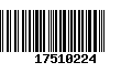 Código de Barras 17510224