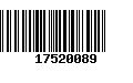 Código de Barras 17520089