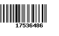 Código de Barras 17536486