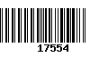 Código de Barras 17554