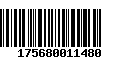 Código de Barras 175680011480