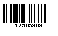 Código de Barras 17585989