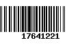 Código de Barras 17641221