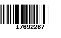 Código de Barras 17692267