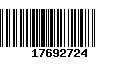 Código de Barras 17692724