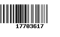 Código de Barras 17703617