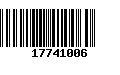 Código de Barras 17741006