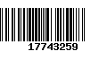 Código de Barras 17743259