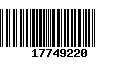 Código de Barras 17749220