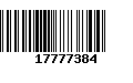 Código de Barras 17777384