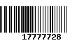 Código de Barras 17777728