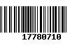 Código de Barras 17780710