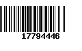 Código de Barras 17794446