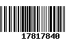 Código de Barras 17817840