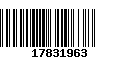 Código de Barras 17831963