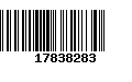 Código de Barras 17838283