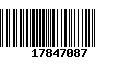 Código de Barras 17847087